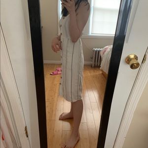 Oak+Fort strap button down dress